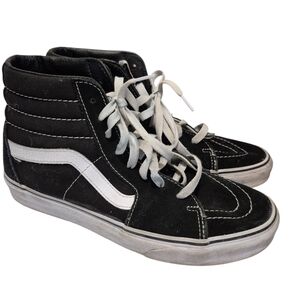 Vans Black and White High-Top Sneakers